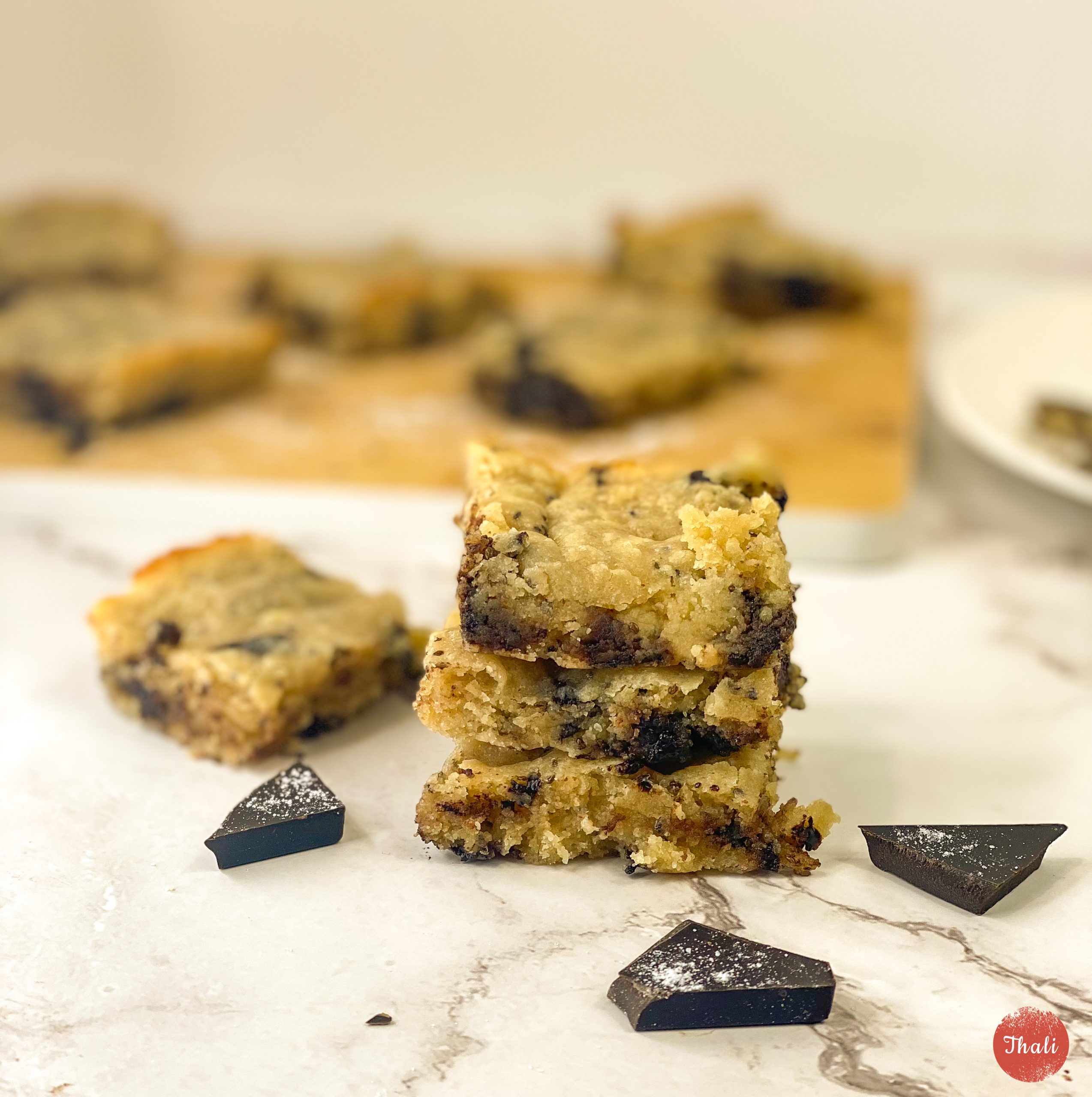 Cookie Squares | Low Carb | Peanut Butter | Chocolate